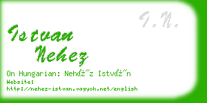 istvan nehez business card